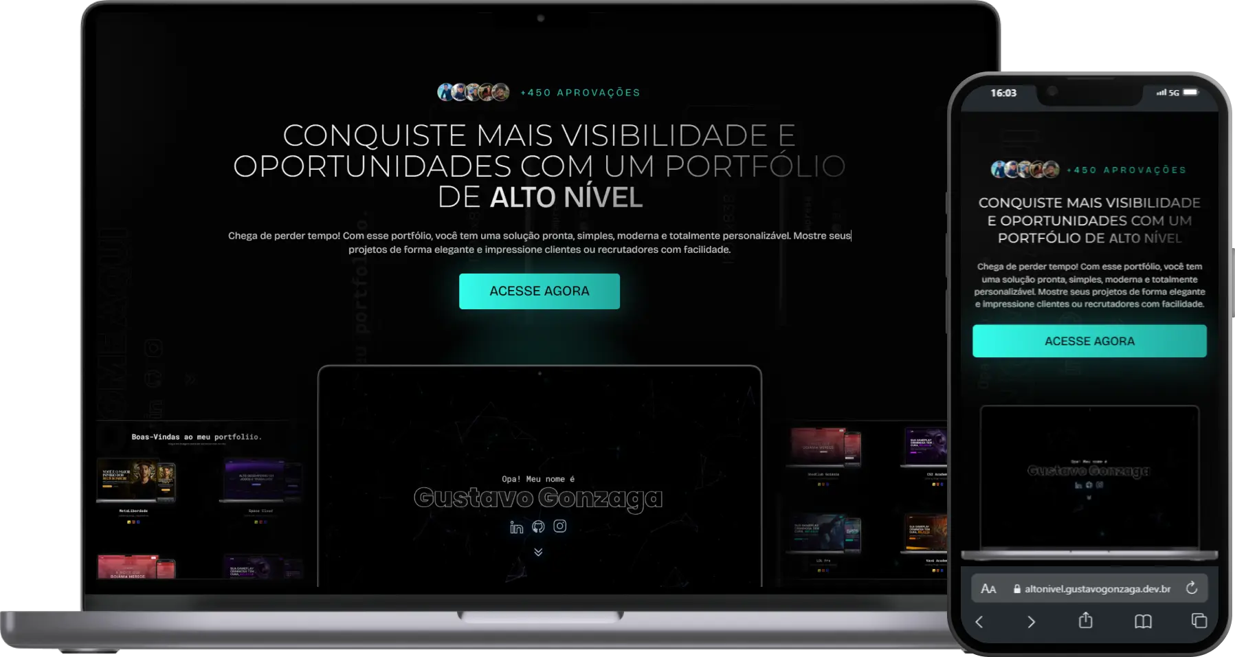mockup site Altonivel